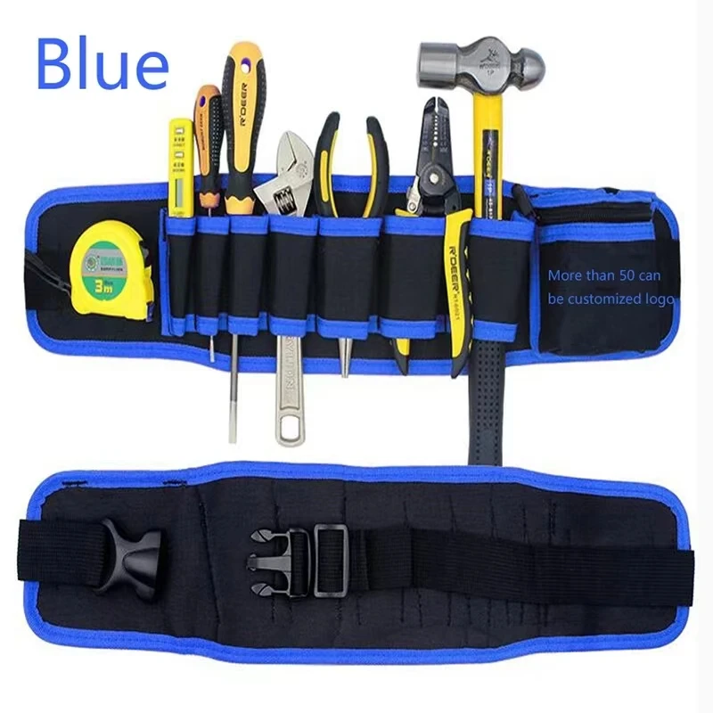 Multi-pockets Tool Bag Waist Pockets Electrician Tool Bag Organizer Carrying Pouch Repair Tools Bag Belt Waist Pocket Case