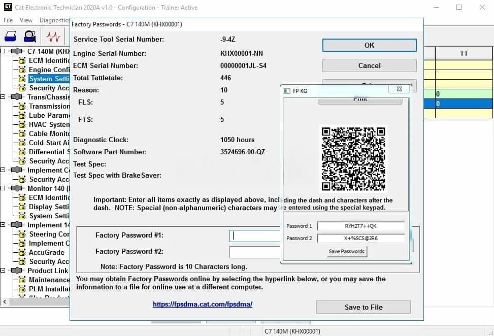 AutoEPC 18 Digit Factory Password for Cat [ Without Generator ]