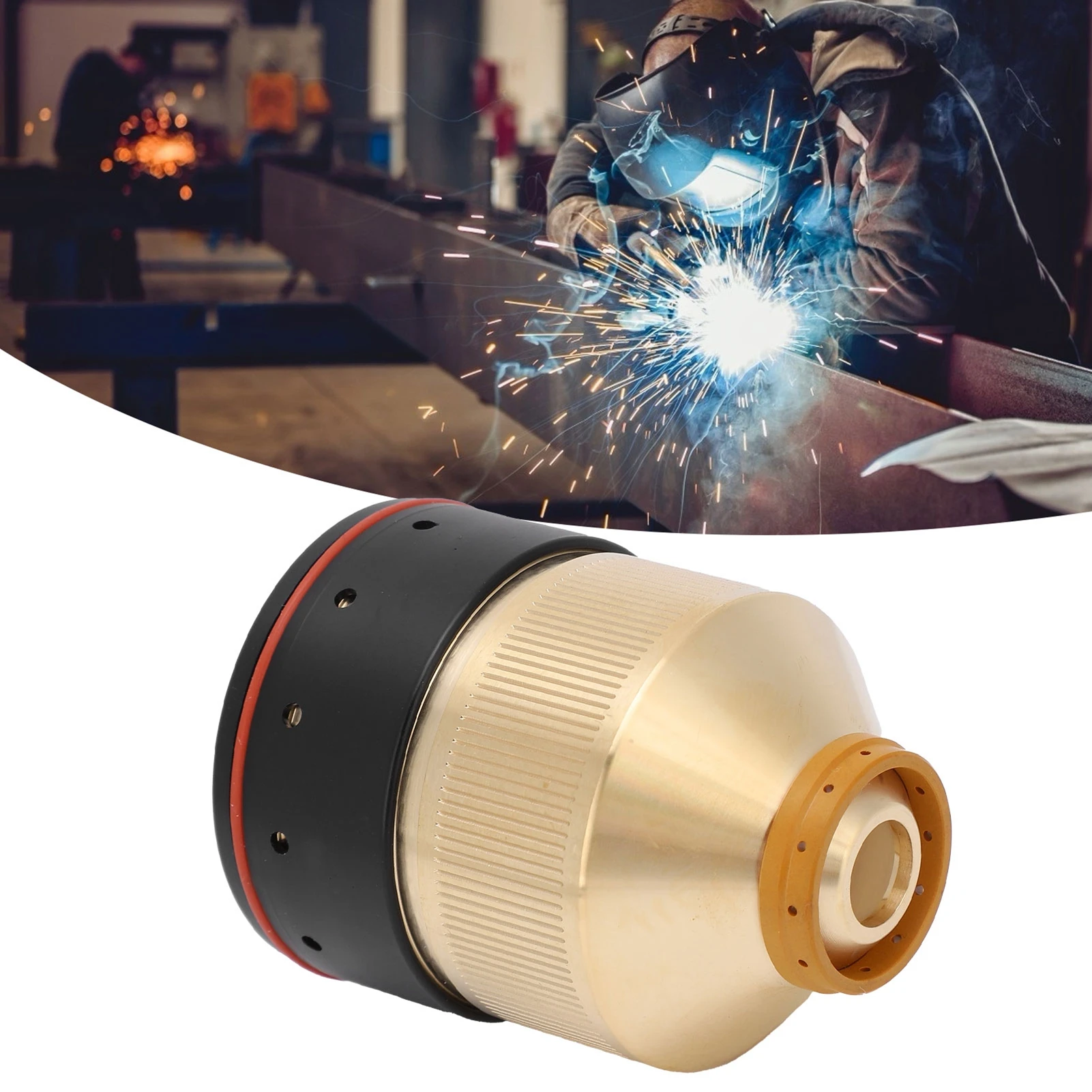 220756 Cover Copper Fixed Cover Inner Fixed Cover Replacement Corrosion‑Resistant Plasma Cutting Accessory 220756 80‑130A