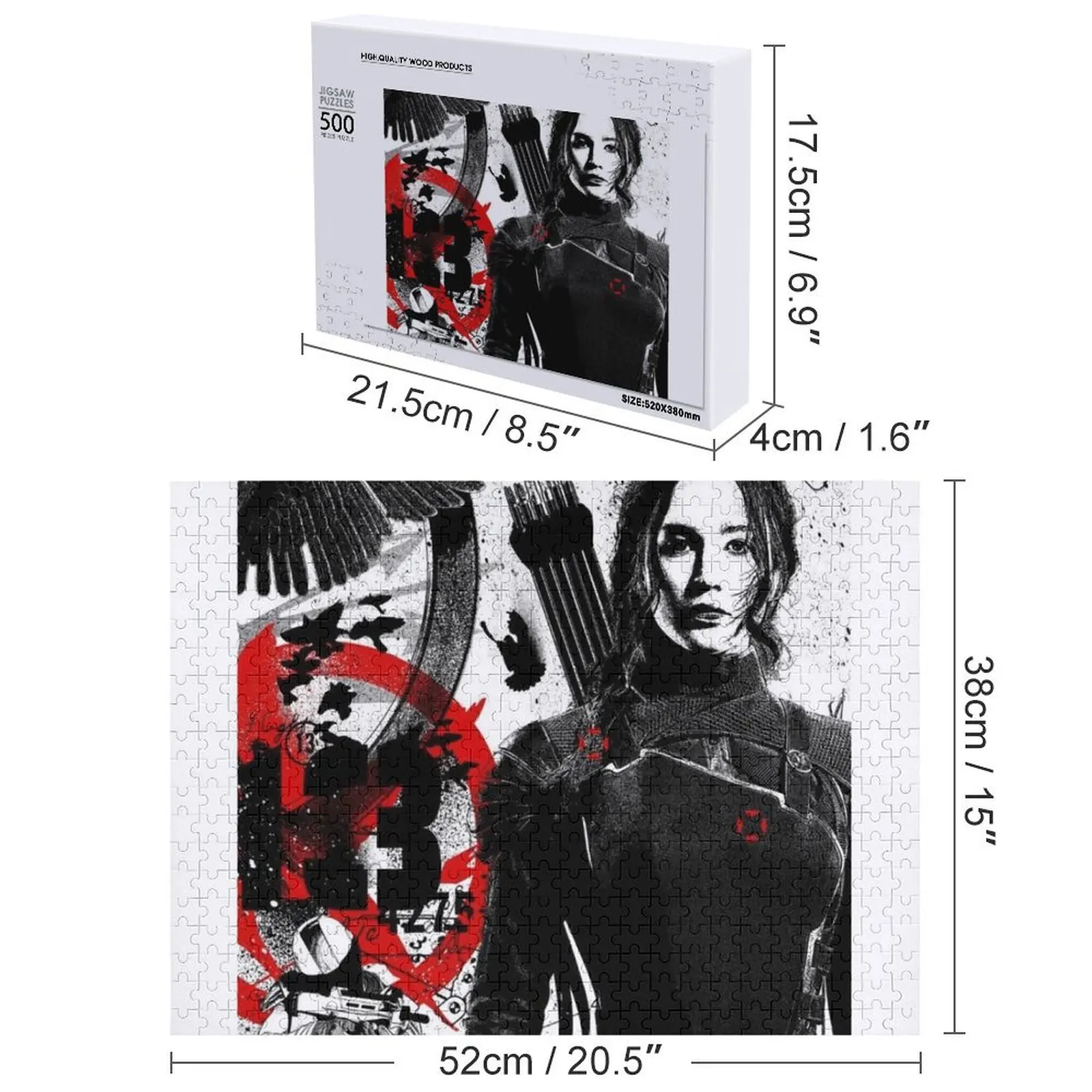 The Hungers Games Ritratto Puzzle Composizioni in legno per bambini Giocattoli di Natale Giocattoli per bambini Puzzle in legno per adulti