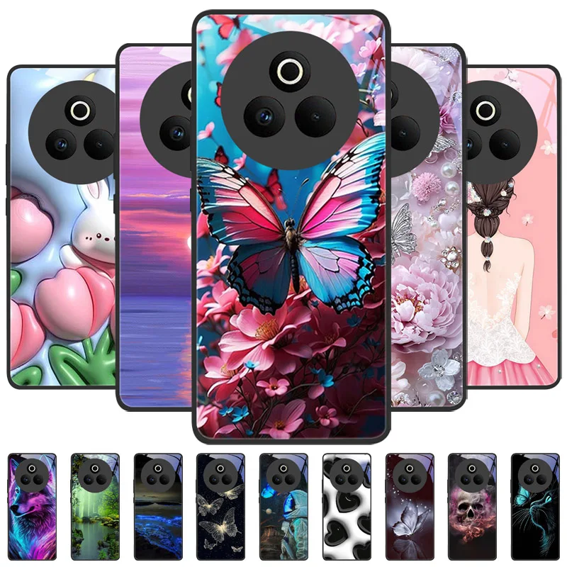 

Для Realme P3 Pro 5G Роскошный чехол для телефона из закаленного стекла для OPPO Realme P3Pro Чехлы противоударный защитный бампер RMX5032