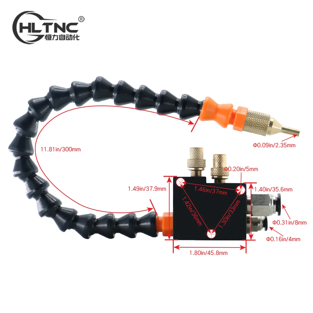 HLTNC Metal Cutting Coolant Sprayer Oil Mist Coolant Sprayer CNC Machine Tool