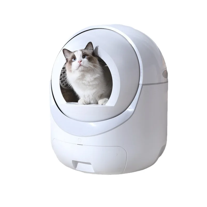 Fully enclosed drawer type cat litter box