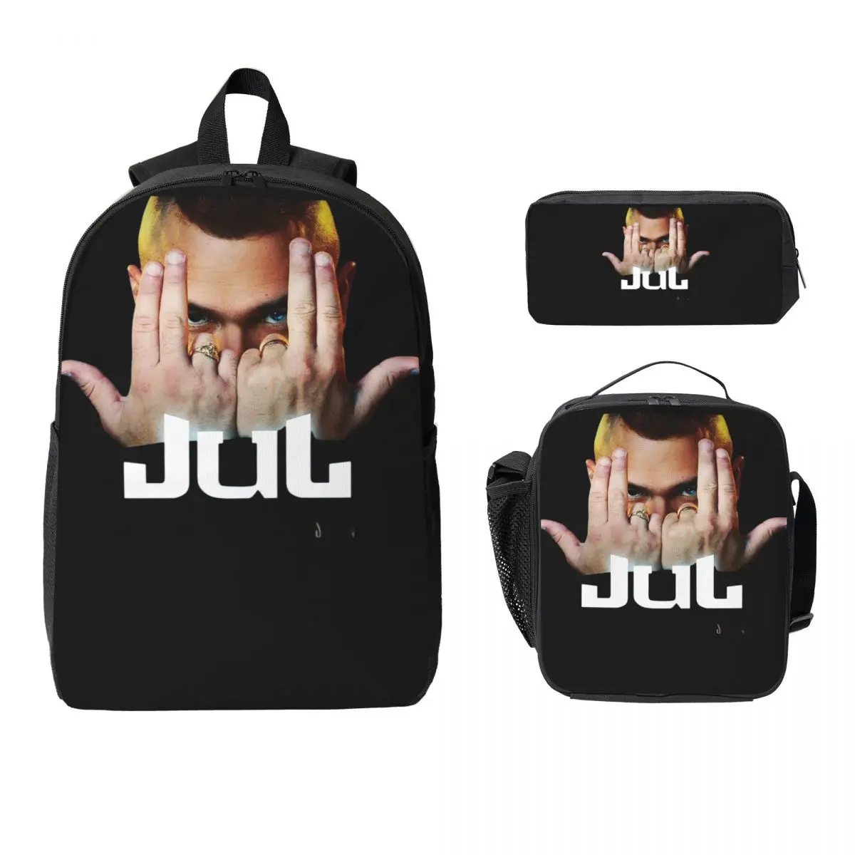 

Рюкзак Jul, студенческая сумка для книг для мальчиков и девочек, школьная сумка, компьютерные сумки на плечо, 3 шт., изолированная сумка для обеда, пенал