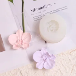 Moth Orchid Scented Candle Silicone Molds Relief Flower Soap Plant Shape Gypsum Mould Home Artist Decor Mother’s Day Resin Gifts