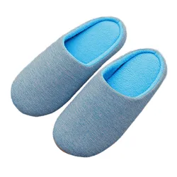 Women Indoor Slippers Simple Warm Plush Home Female Slipper Autumn Winter Shoes House Flat Floor Soft Slient Couple Slides