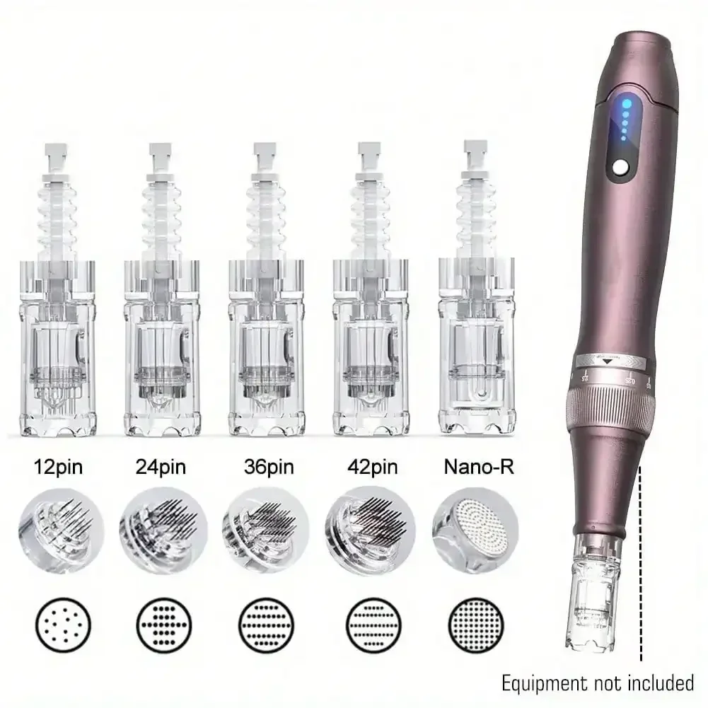 30 Stück 12/24/36/42 Nadeln Runde Nano-Nadel-Kartuschen, Nadellänge 0,25 mm, Ersatz für Microneedling-Pen zur Hautpflege für Dr. Pen A10 – Detail 2