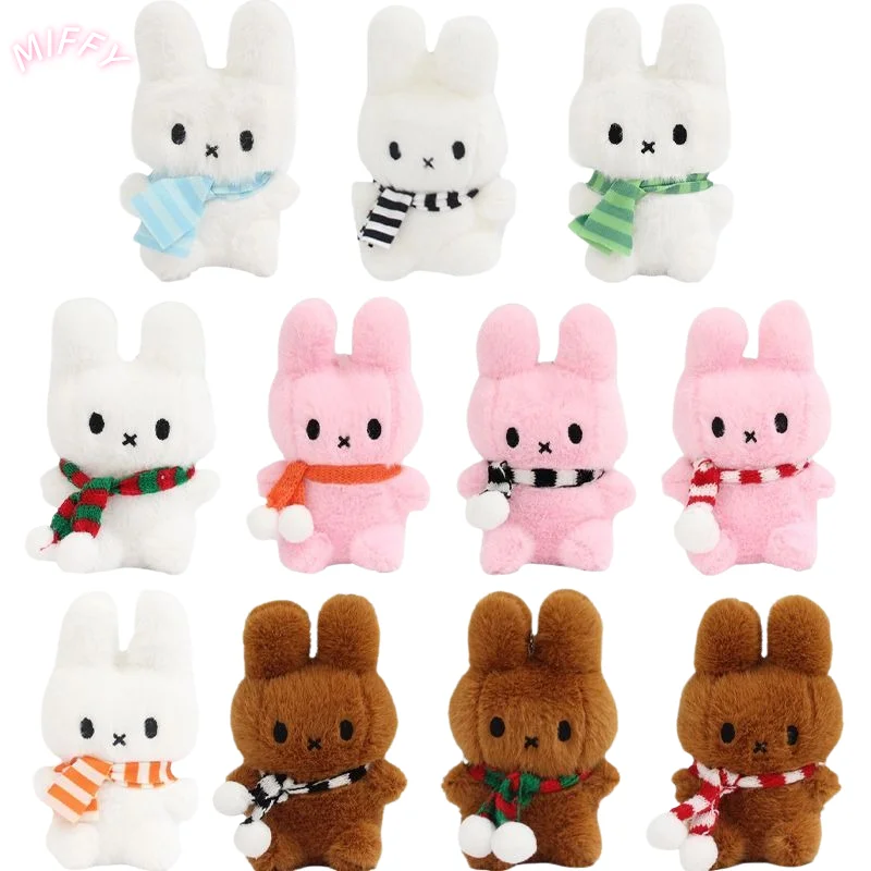 

Kawaii Miffy Plush Keychain Cartoon Cute Creative Sweet School Bag Pendant Accessories Mini Doll Backpack Pendant Girl Gift