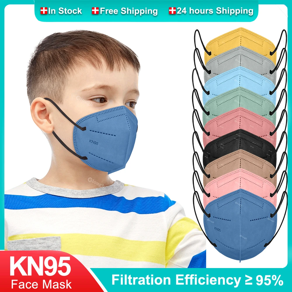 

Children FPP2 Masks 4-12 Ages Mascarillas FFP2 Niños Homologada españa 5 Layers Morandi KN95 Masks Kids Certified FFP2Mask Child