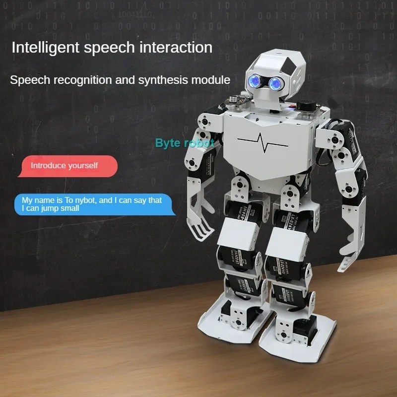 Robot humanoide Dancing 17 DOF, Kit de desarrollo programable con inteligencia Artificial, reconocimiento de inteligencia Artificial, 17 piezas