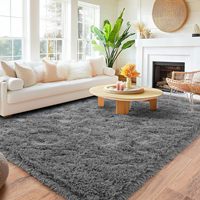 Long Plush Carpet For Living Room Sofa Area Rugs Modern Ultra-Soft Fluffy Floor Mat Kids Bedroom Bedside Rugs Home Decor Gray
