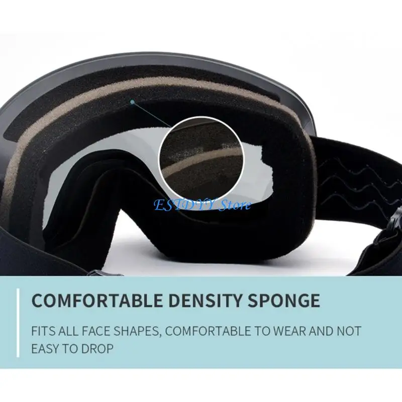 

G6DE Защитные лыжные очки с магнитной линзой, двухслойные противотуманные комфортные очки