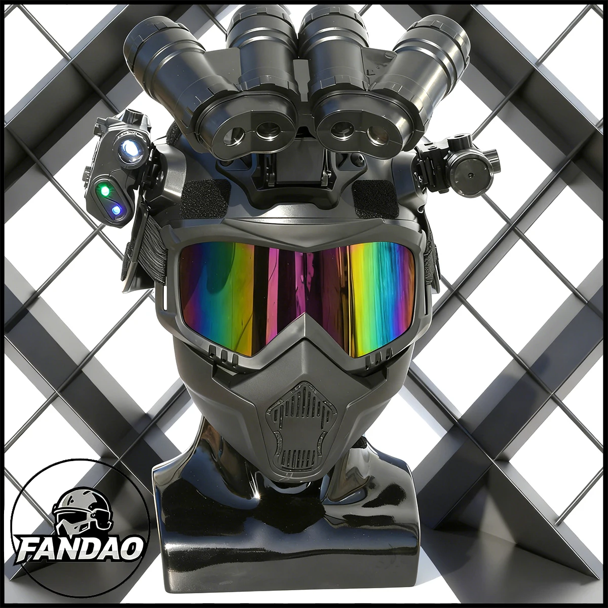 

Kid's Tactical Helmet Set with Mask Children Special Forces Training Military Combat Gear for Outdoor CS Shooting Games Cospaly