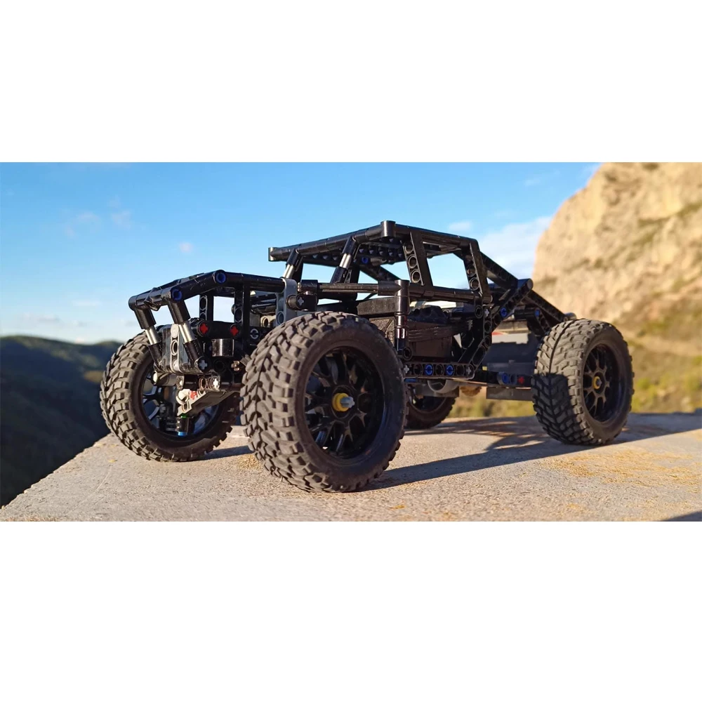 MOC 4X4 Baja Car Off-road Racing Car Building Blocks Outdoor Climbing Car Vehicle APP Remote Control Servo Motor Buggy Motor