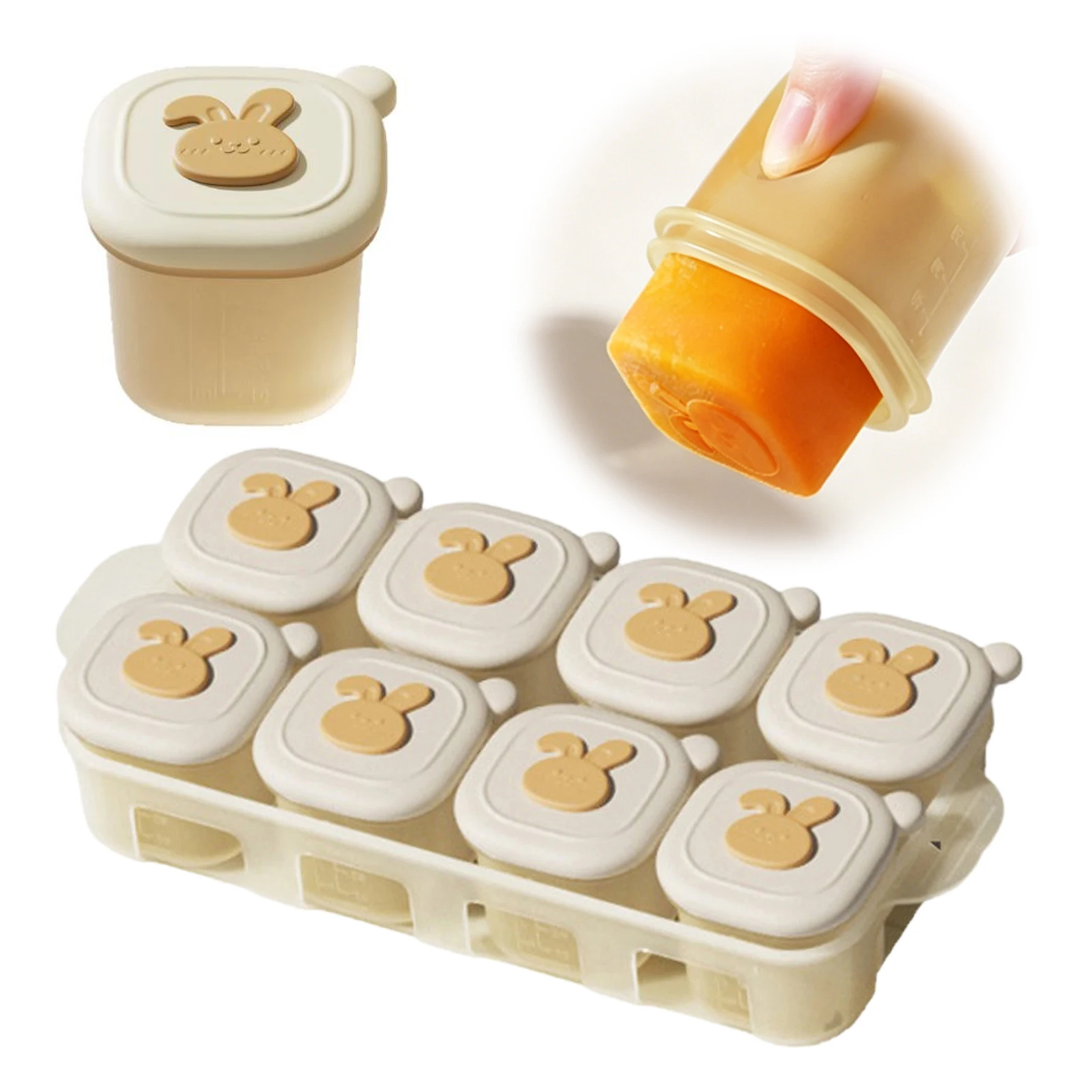 Baby Food Prep Containers - Recipientes Herméticos Reutilizáveis para Armazenamento de