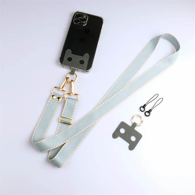 

Регулируемый ремешок для телефона с защитой от потери, ремешок для телефона через плечо, ожерелье, ремешок для телефона, нашивка, линия телефона, веревка, повесить мобильный телефон