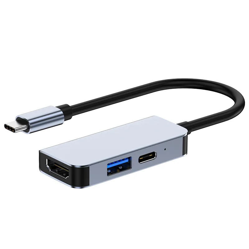 

Док-станция Type-C Док-станция «три в одном» USB 3.0 HD-MI Thunderbolt 4, концентратор-удлинитель для ноутбука