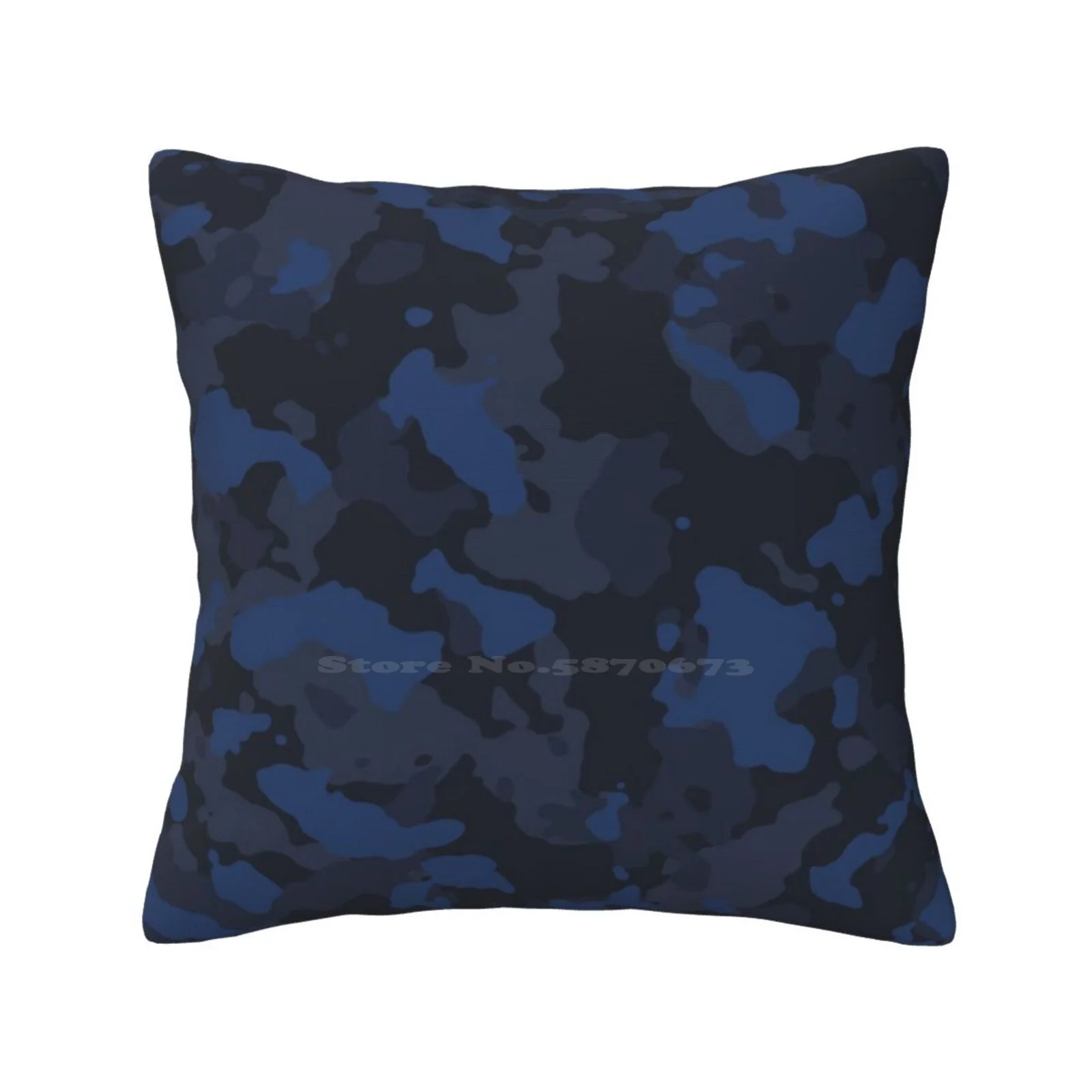 Blue Camo Throw Cushion Pillow Cover White Night Black Sand Yellow Snow Blue Camoflage Camouflage Pattern Army Navy Csgo