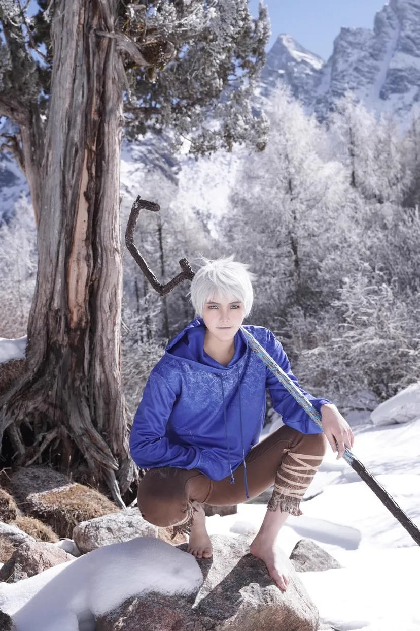 180CM Rise of The Guardians Jack Frost Staff Walking Sticks Cosplay Weapon Props Accessory Halloween Prop Model for Anime Lovers