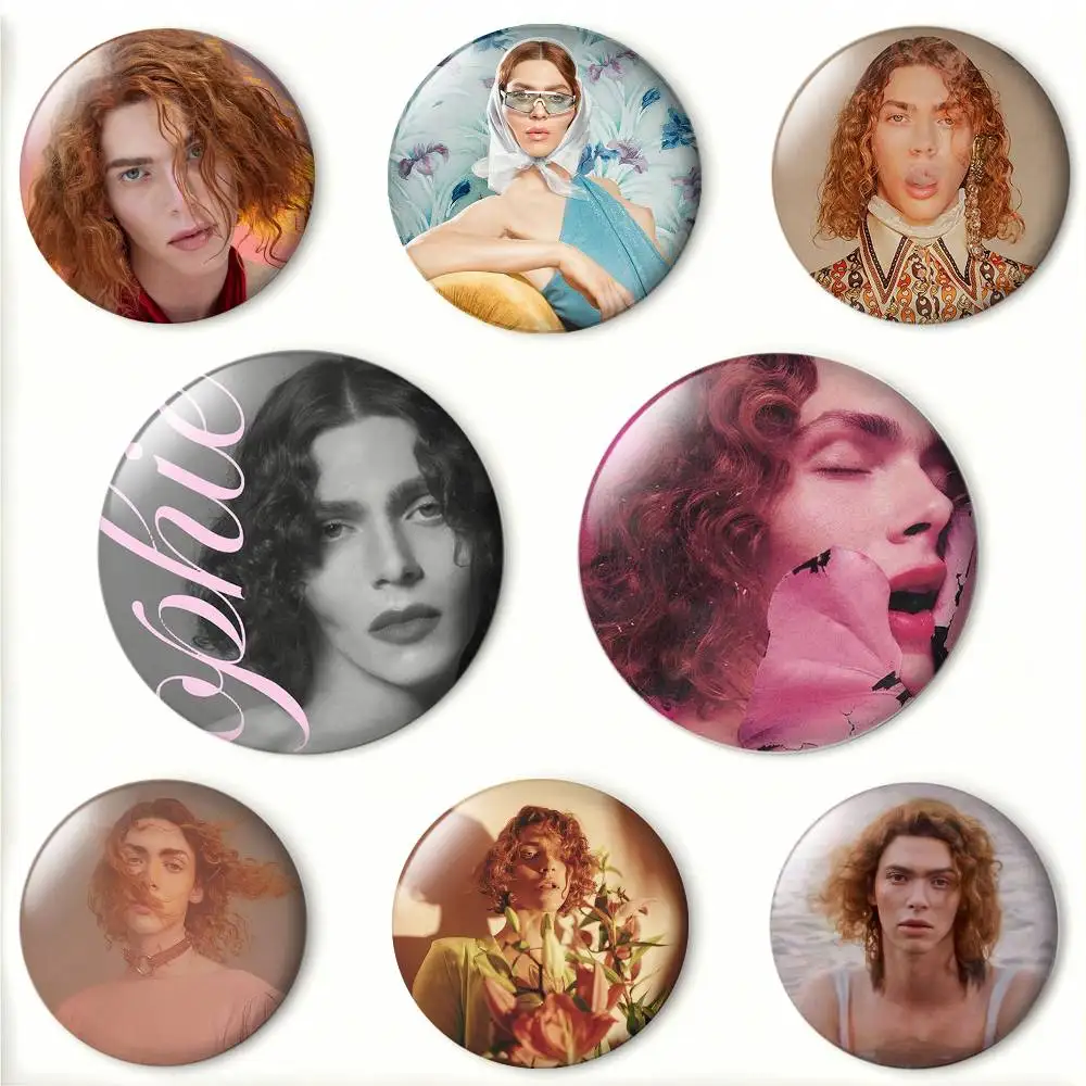 S-Sophie X-Xeon Badges 25 32 44 58 75 mm Round Fans Collect Friends Gifts Brooch Souvenir