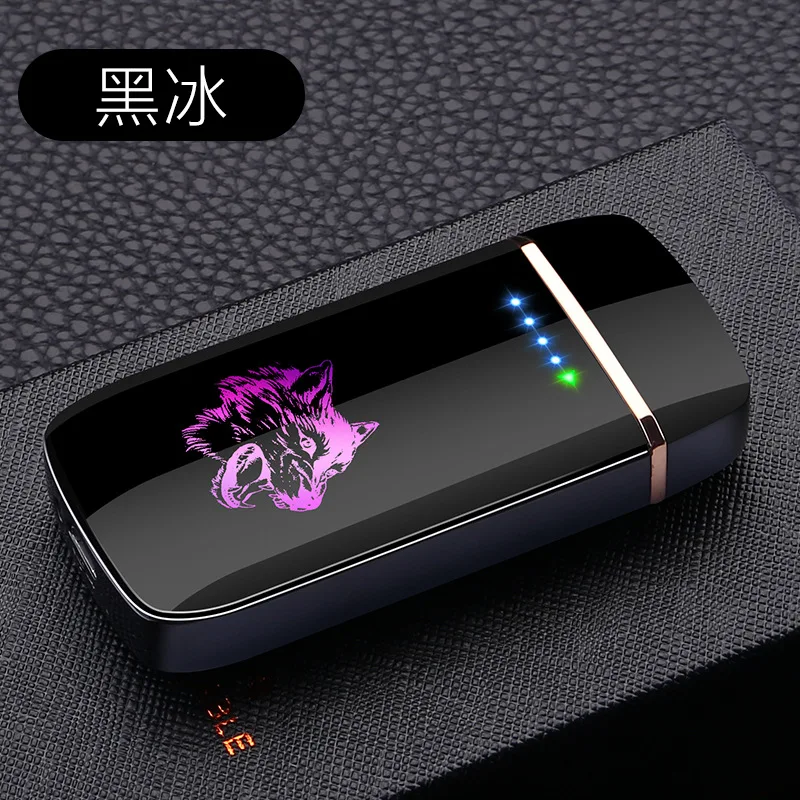 New Smart Induction Dual Arc Plasma Electric Lighter USB Lighter Innovative Side Slip Ignition Personalized Custom Lighter