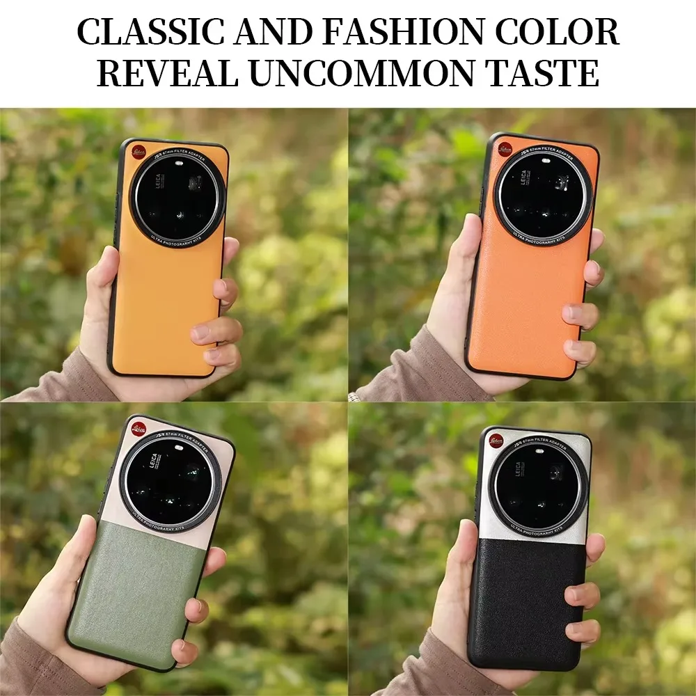 For Xiaomi 15Ultra/ 14ultra/ 13ultra Shooting Leather Phone Case with 67mm Metal Lens Filter Adapter Ring UV CPL ND8 Macro Star