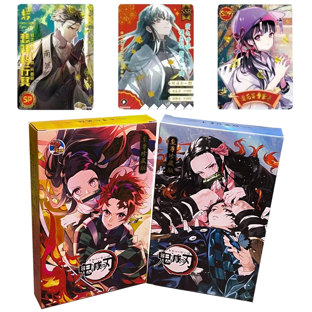 Latest version Japanese Anime Demon Slayer Card Kimetsu Yaiba Table Playing Toys And Family Children Christma Gifts