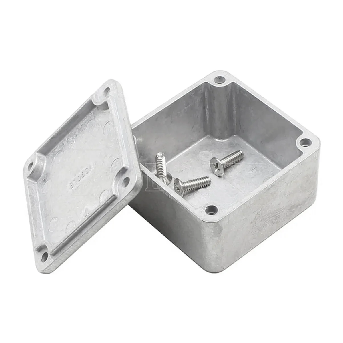 N04R10PCS 1590LB Guitar Effect Pedal Enclosure Diecast Metal Aluminum Stomp Box 1.99x1.99x1.22 Inches