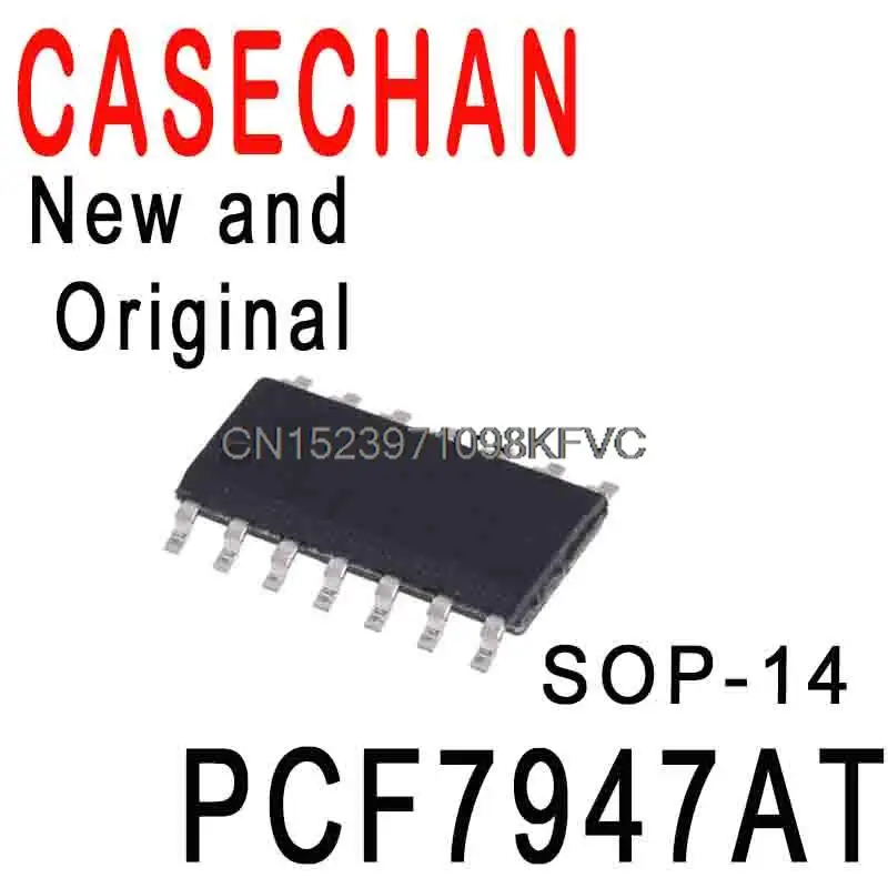 

Новые и оригинальные чипы PCF7947 SMD SOP-14, RFID-транспондер, IC-чип, новые оригинальные искусственные чипы PCF7947AT, 5 шт.