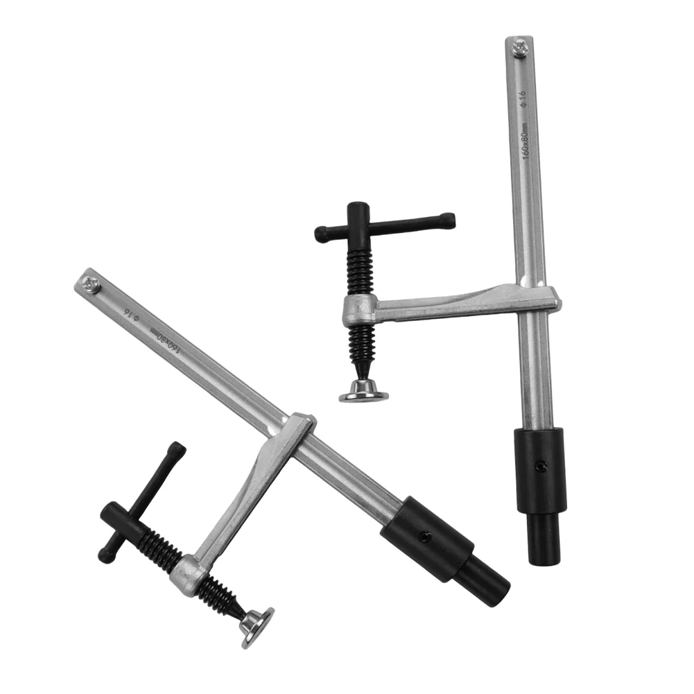 2Pcs Woodworking Acting Holding Down Clamp Desktop Clip 160mm W/16 Hole For Woodworking Bench Welding Bench Tool Parts