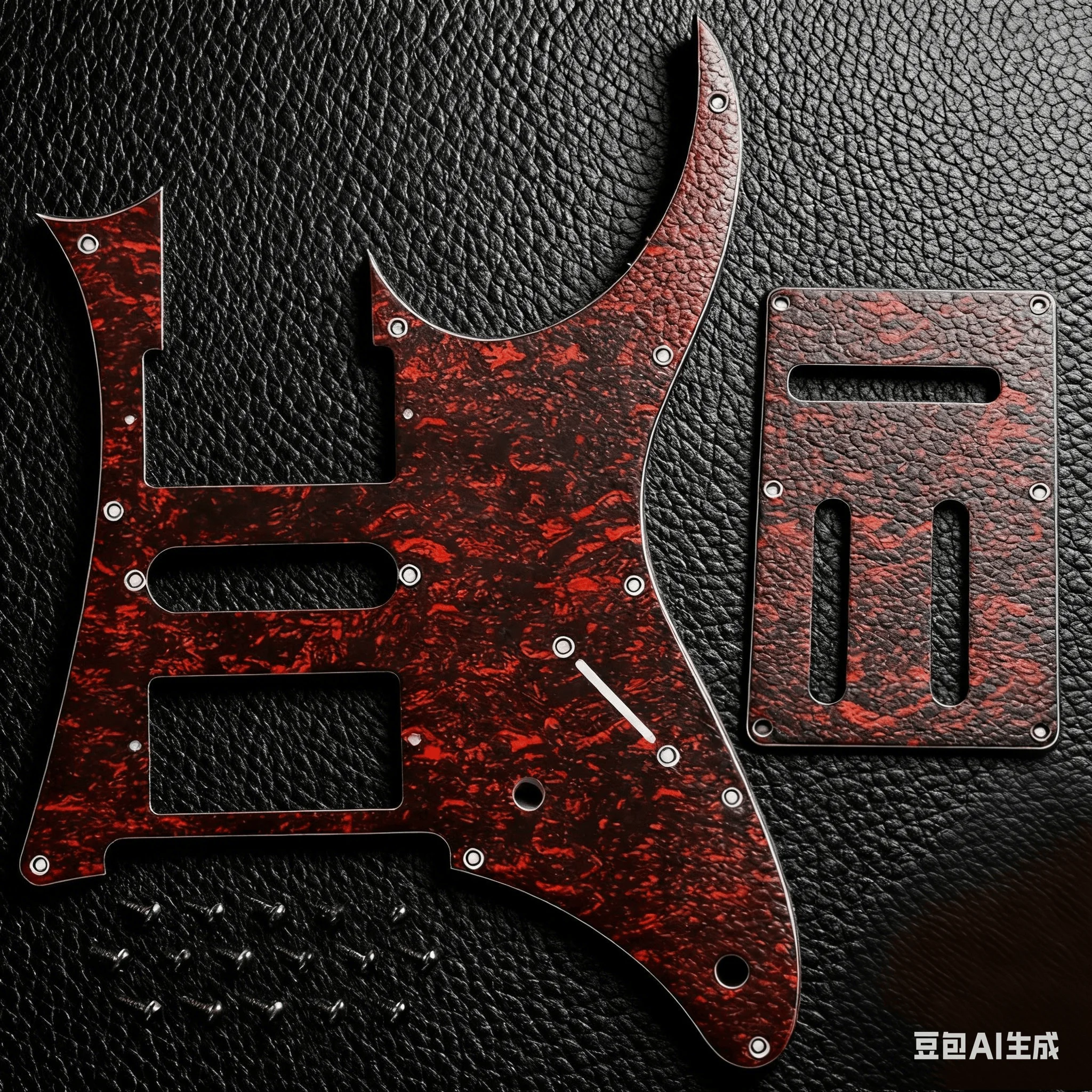 FOR IBANEZ IB 7V Electric Guitar Pickguard Scratch Plate 3 Layer 10 Holes Electric Guitar Pickup Guard String Instruments Parts