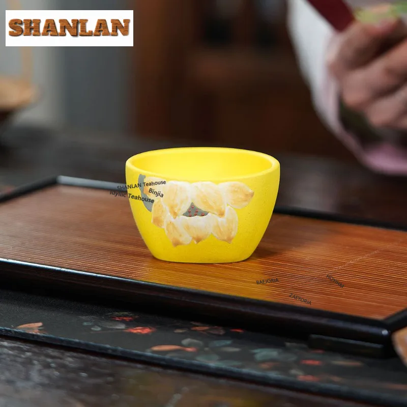 180ml Yixing Zisha Lotus Fun Teacup Antique Tea Bowl Water Jug Tea-tasting Meditation Cup Jianzhan Master Cups Cafes Accessories - view 5