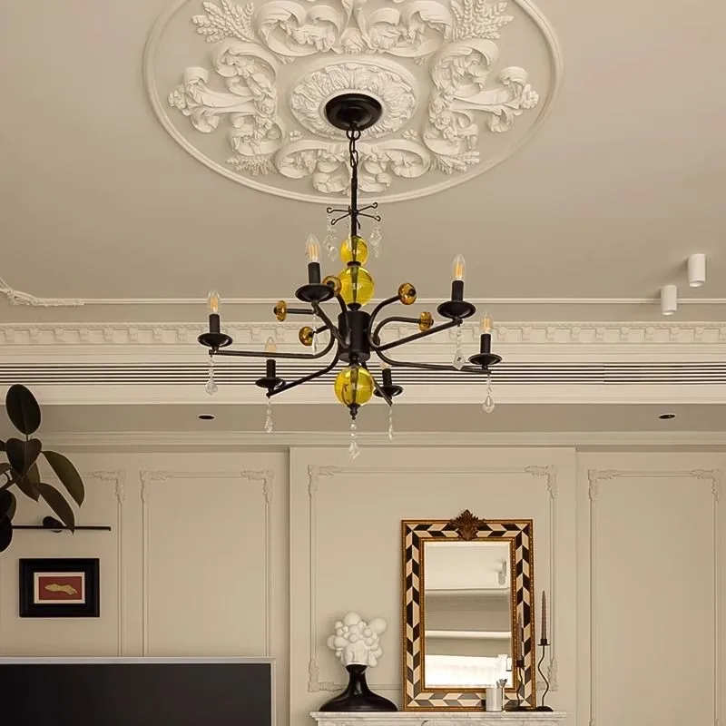 Symphony chandelier- Simple Nordic modern vintage decorative lamp for American retro living room hall