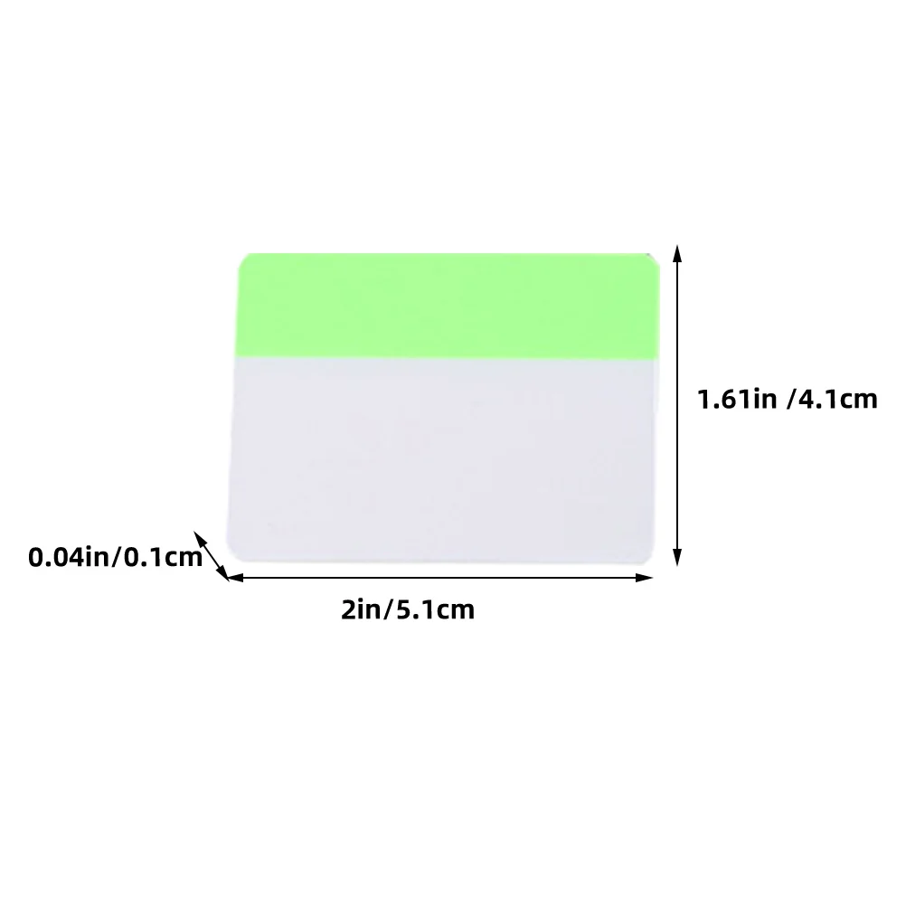 10 Books Fluorescent Indicator Labels Multi-Function Translucent Memo Pads Small Pocket Notepad Office School Use