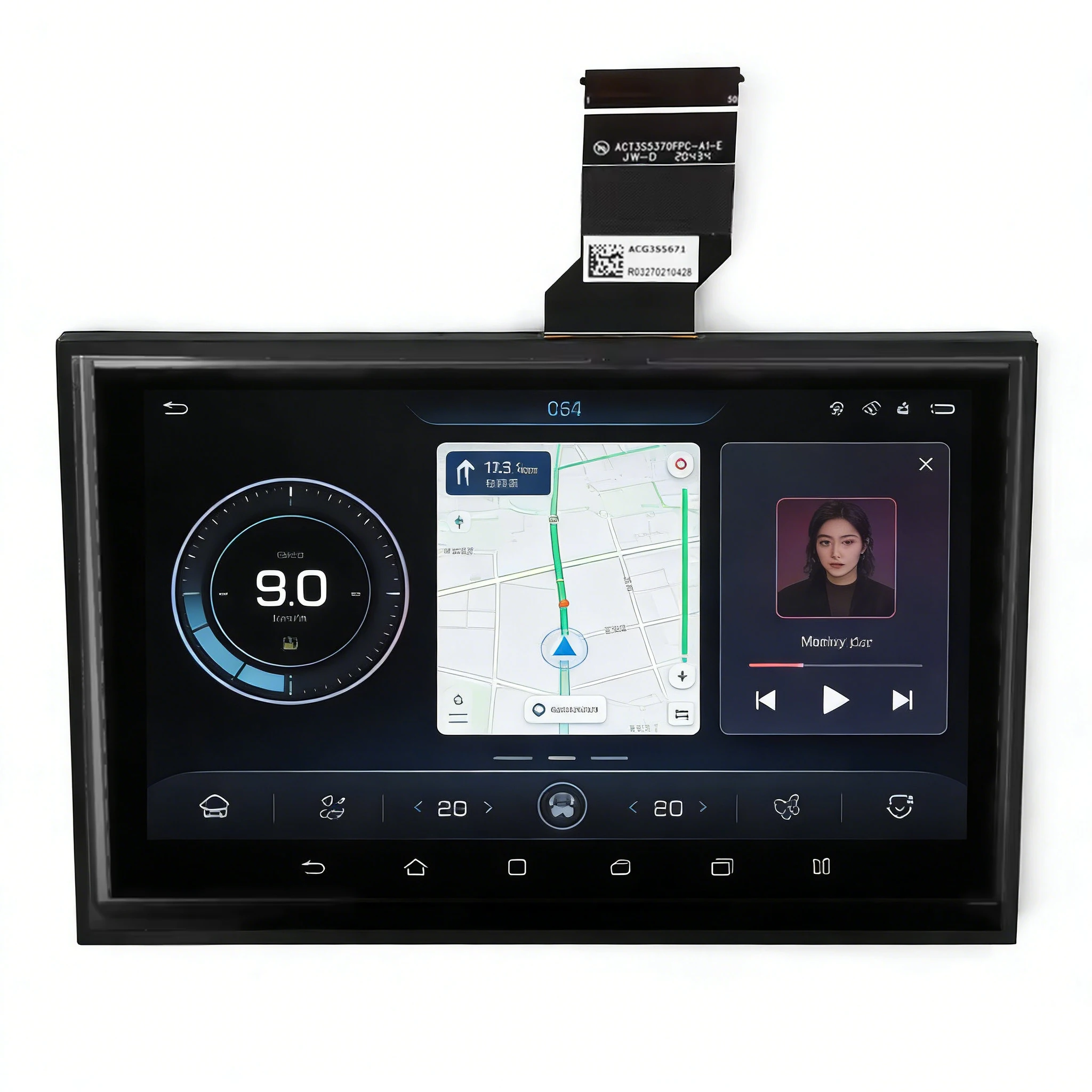7 Inch TDO-WXGA0700K00057-V1 TDO-WXGA0700K00033-V2 LCD Display and Touch Screen for 2017-2019 Jeep Compass OEM AM FM Radio