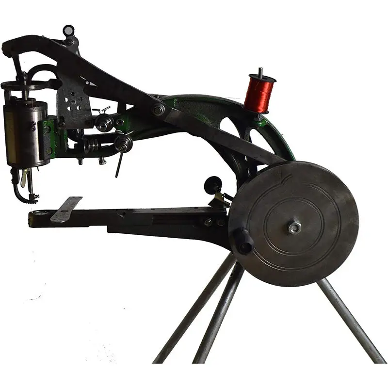 Manual Shoe Repair Machine Dual Cotton Nylon Line Sewing Machine with Tripod Shoe Repair Machine Finisher