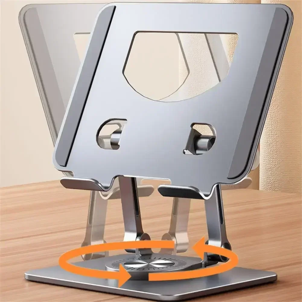 360° Rotatable Tablet Holder Adjustable Foldable Desktop Stand Holder Compatible For 4.7-12 Inch Ipad Pro/Air/Min Laptop Tablet image 6