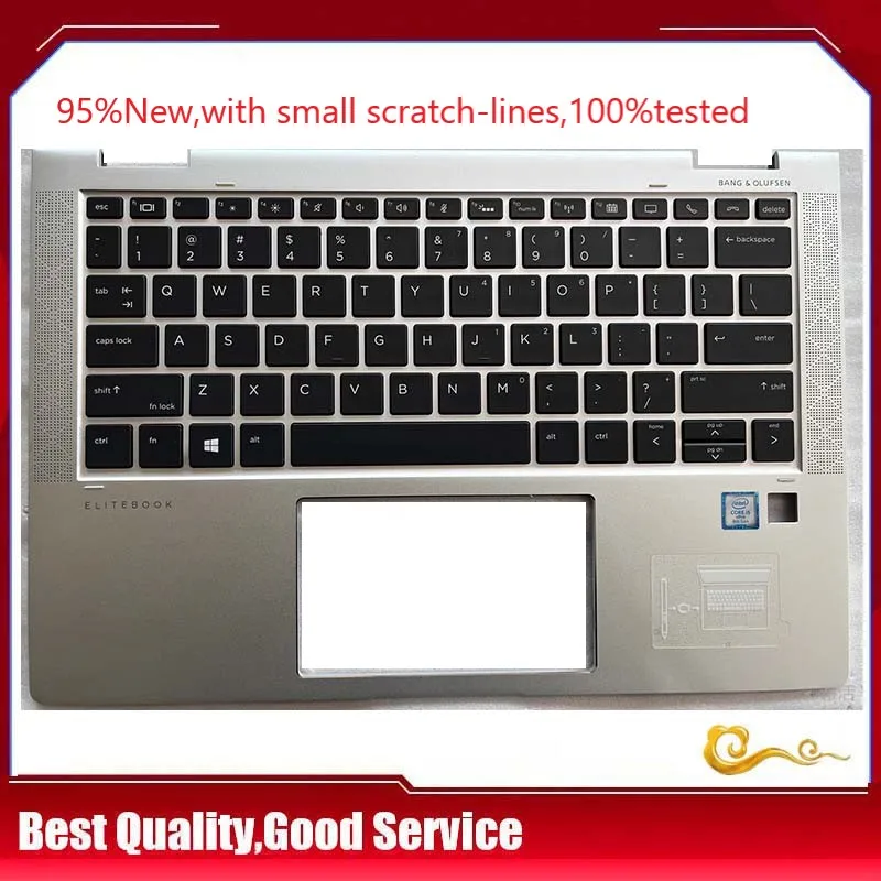 

YUEBEISHENG 95%New/org for HP EliteBook x360 1030 G3 palmrest US keyboard upper cover ,100%tested