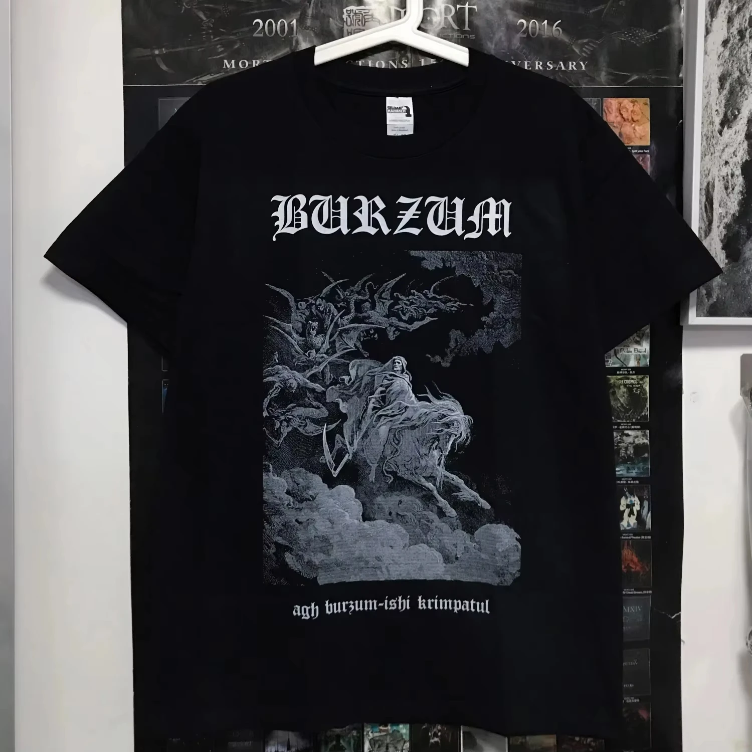 

Burzum Band Death Rock Heavy Metal West Coast Streetwear Skateboarding Rap Dark Summer T-shirt Loose Men Women Casual T-shirt