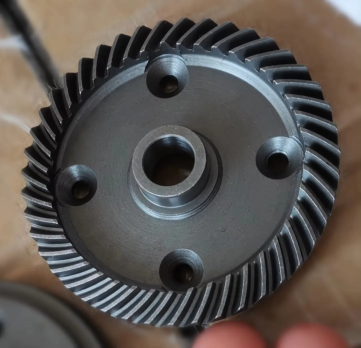 CNC machining reinforced steel front and rear differential spiral bevel gear set for 1/5 LOSI 5IVE-T TLR