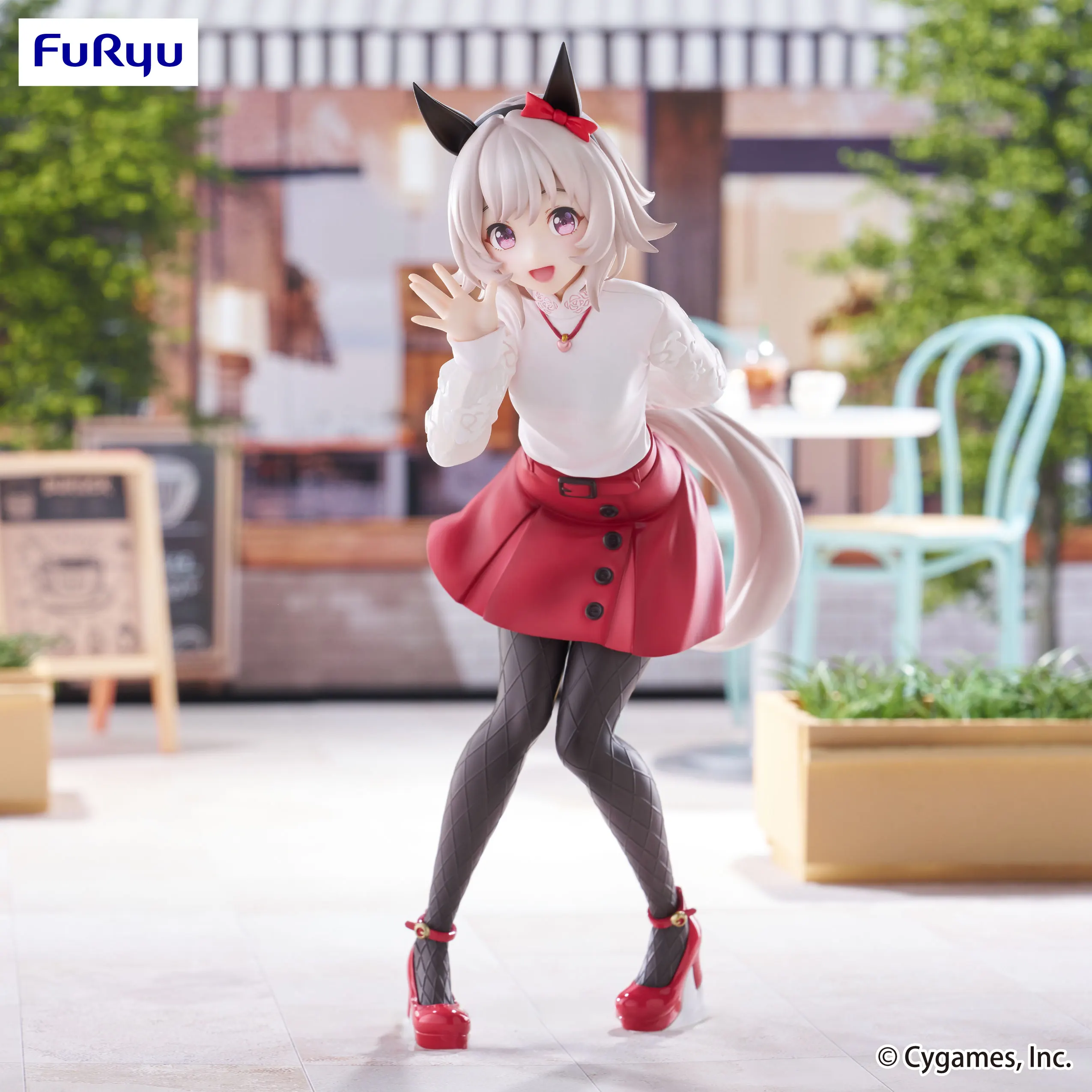 Original furyu uma musume bonito derby aston machan curren chan anime figuras de ação pvc modelo brinquedos