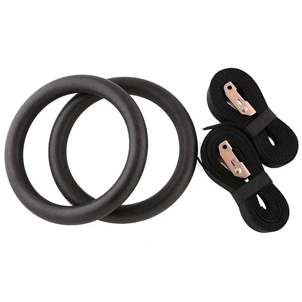 ABS Plastic 28mm Fitness Gymnastic Rings for Crossfit Pull Ups - Adjustable