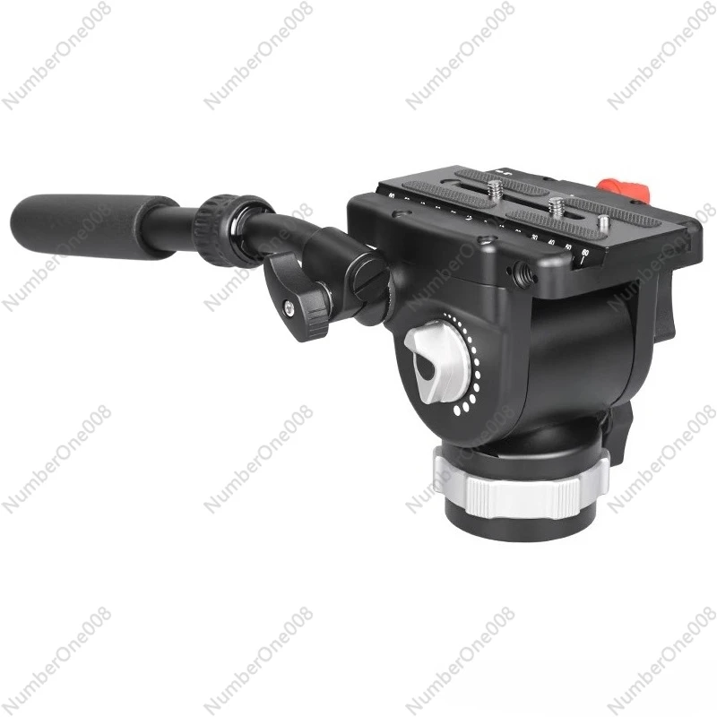 Professional Fluid Drag Tripod Head, Adjustable Counterbalance for 1-6kg Cameras, Ultra Smooth Filming for Vlogging & Video