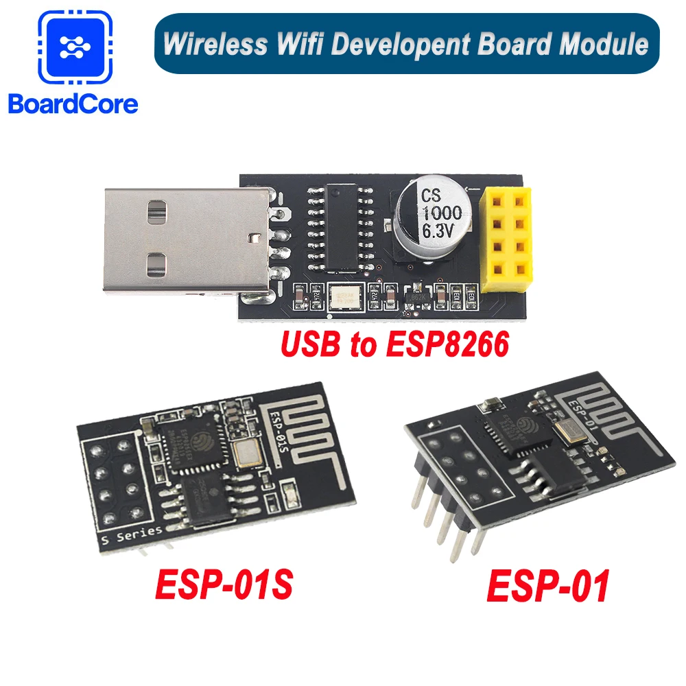 ESP01 Programmer Adapter ESP-01S Adaptaterr ESP8266 CH340G USB to ESP8266 Serial Wireless Wifi Developent Board Module