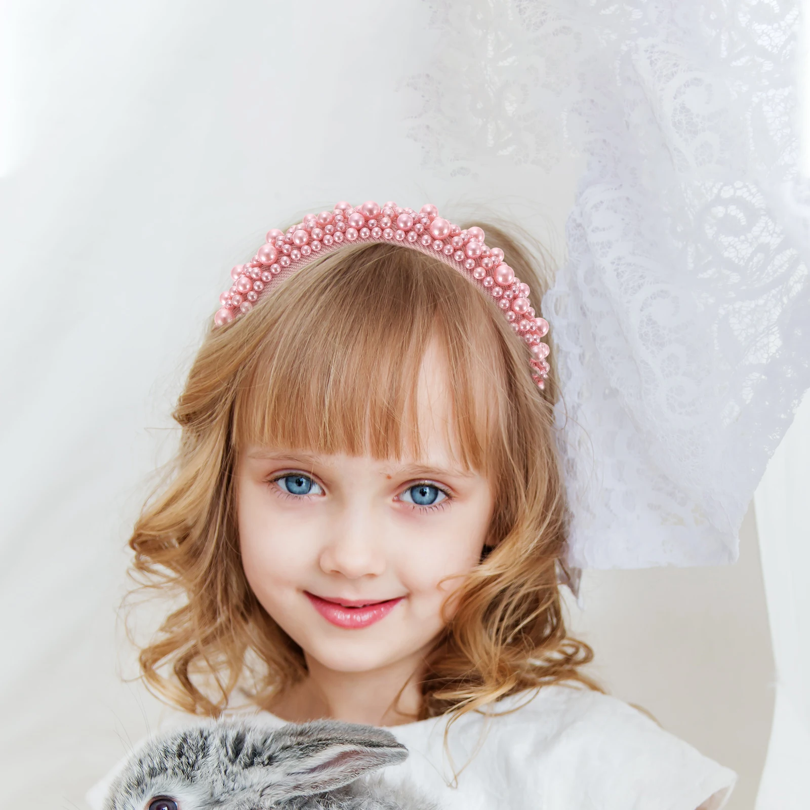 

Pearl Hairband Headdress For Women Delicate Decorative Headband Elegant Chic Fashion Accessory Retro Style Sponge Pearl Hair