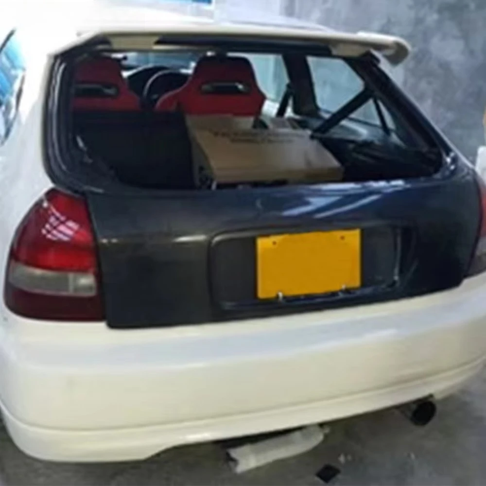 For Type R 97-00 5D Carbon OE Rear Roof Trunk Hatchback Body Kits 2