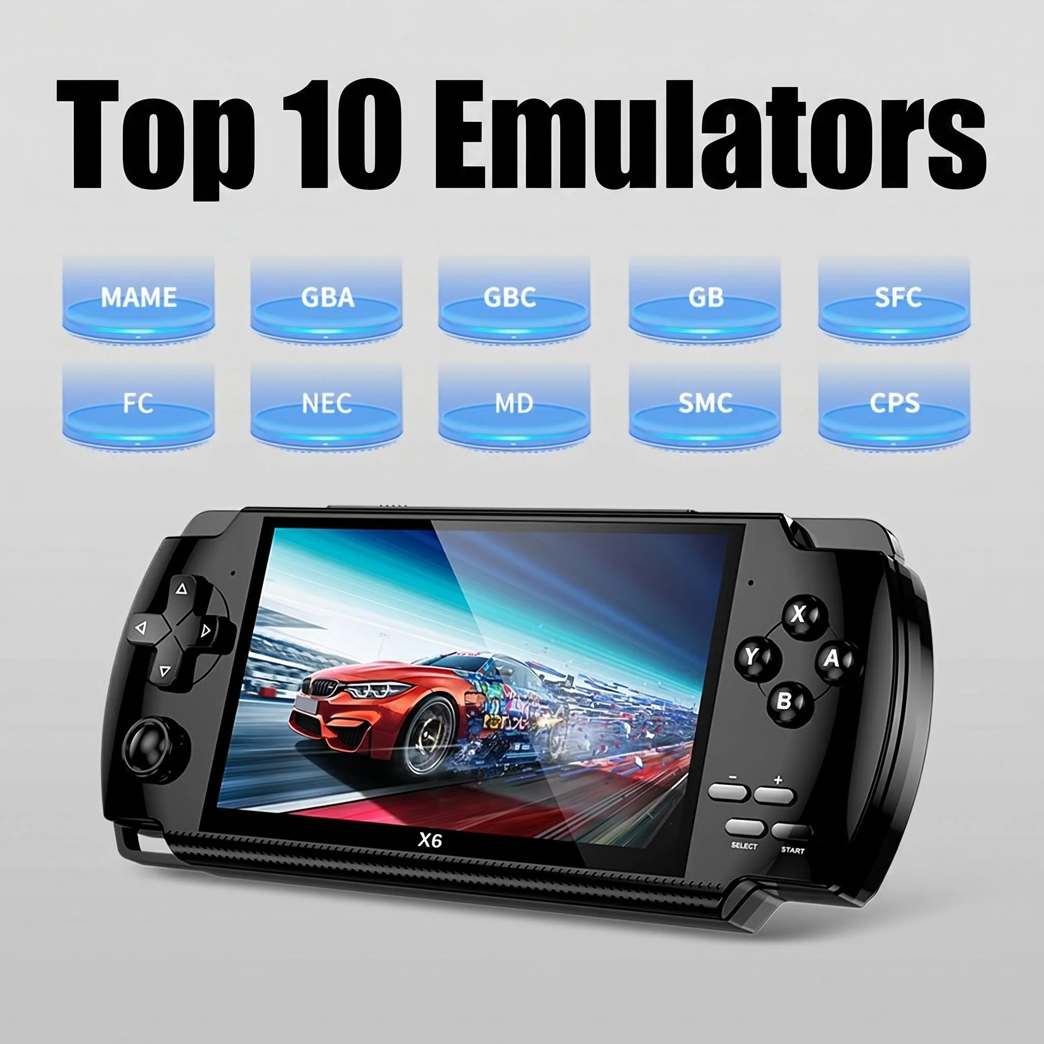 Retro Handheld Game Console 4.5 Inch IPS Screen Linux System Portable Game Device Pocket Handheld Game Player Built-in Classic G