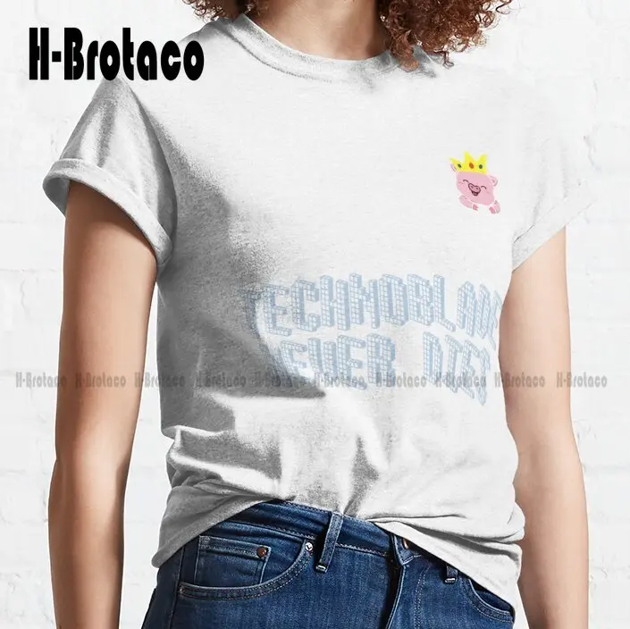 Technoblade Never Dies...... Love Pig Classic T-Shirt High Quality Cute Elegant Lovely Kawaii Cartoon Sweet Cotton Tee Shirts