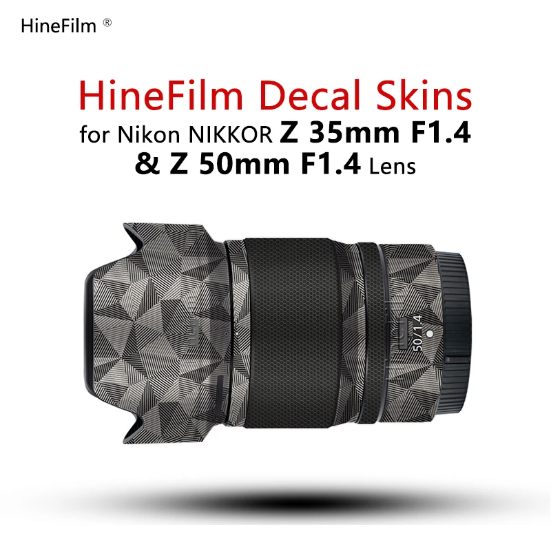 Hinefilm Skin for Nikkor Z 50mm f1.4 Lens Sticker 50 1.4 Decal Skin For Nikon Z 35mm f1.4 Lens Skin z50 1.4 Sticker Film z35 1.4