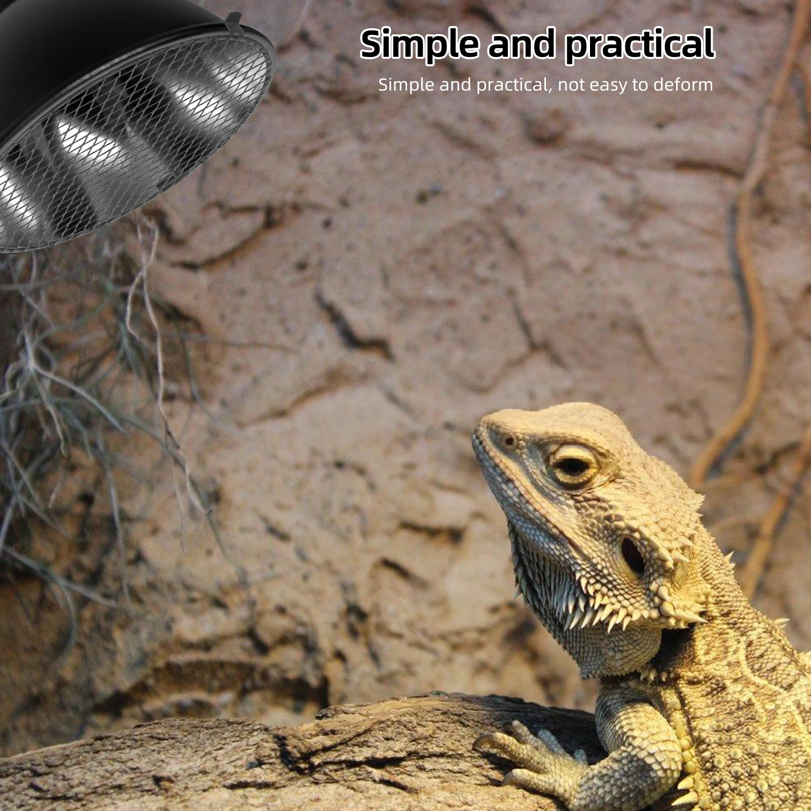 

Reptile Enclosure Heat Lamp Safety Cover Iron Mesh Guard Detachable Protector Mesh for Tank Bbq Grill Lamp Shield